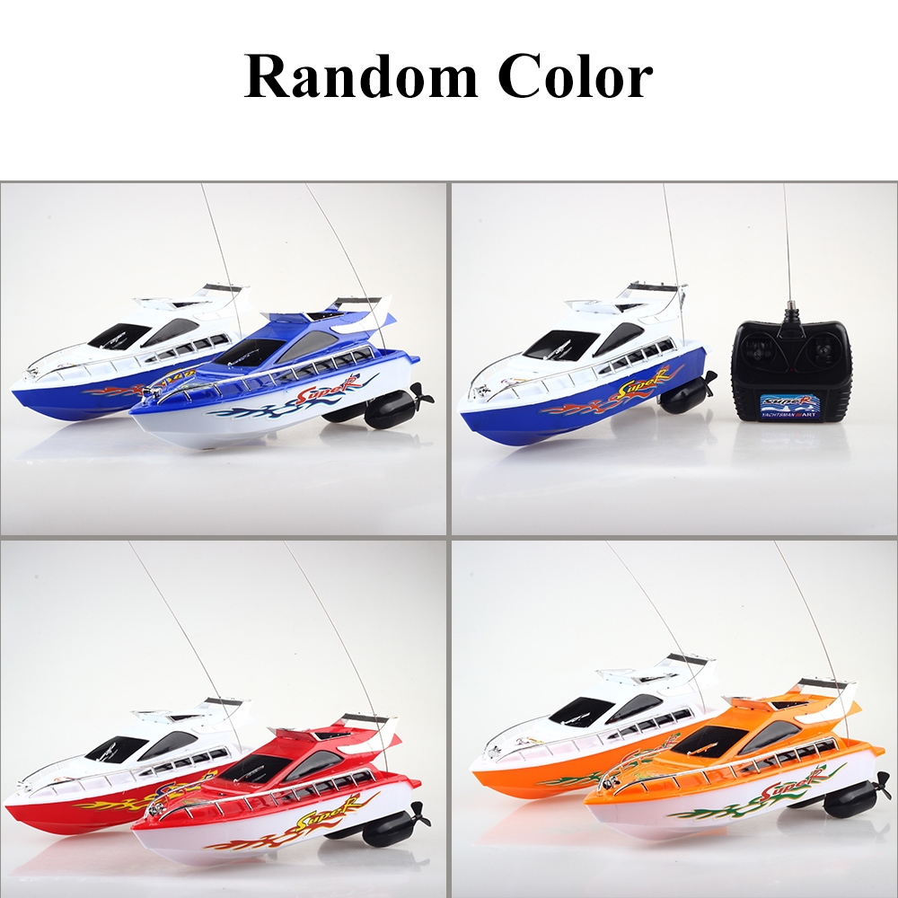 4CH 2.4G Electric Racing RC Boat Ship Remote Control High Speed Kids Child Toys Gift Random Color