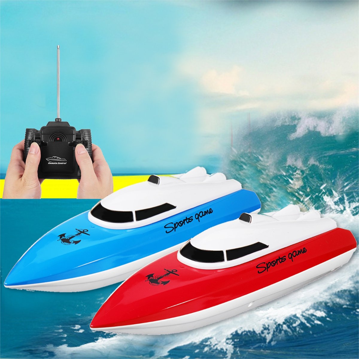 4CH Remote Control RC Racing Boat High Speed Electric Toy for Lake Pool Kid Gift