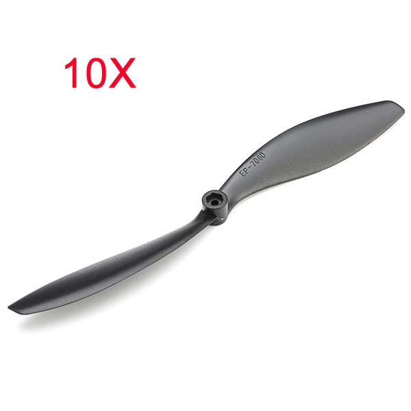 10PCS 7060 7x6 inch Slow Fly Propeller Blade Black CCW for RC Airplane