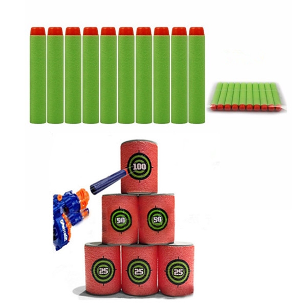 100PCS Refill Green Bullets Dart For Nerf N-strike Elite Rampage Retaliator Series Blasters