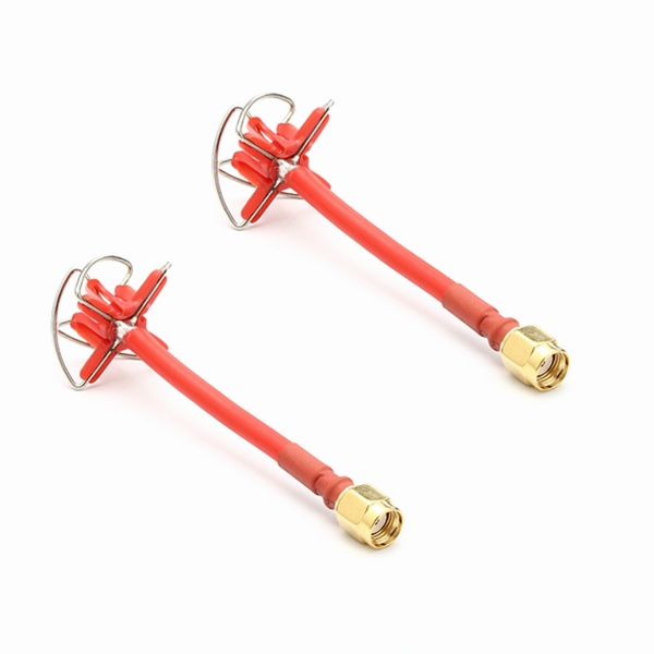 FEICHAO Antenna FPV A Fungo 3 Stubby 2.5Dbi RHCP/LHCP – Per Drone RC Ed Elicottero Da Corsa, Connettore SMA/RP-SMA, Colore Nero