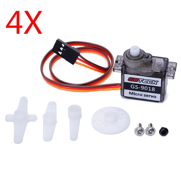 4X GOTECK GS-9018C Micro Servo 9g 1.5KG for RC Models