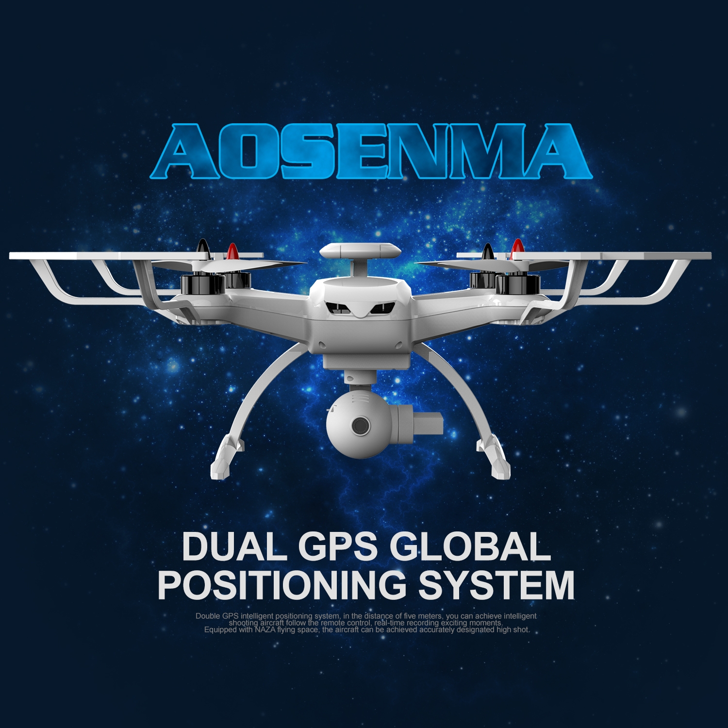 AOSENMA CG035 Brushless Double GPS 5.8G FPV With 1080P HD Gimbal Camera Follow Me Mode RC Quadcopter