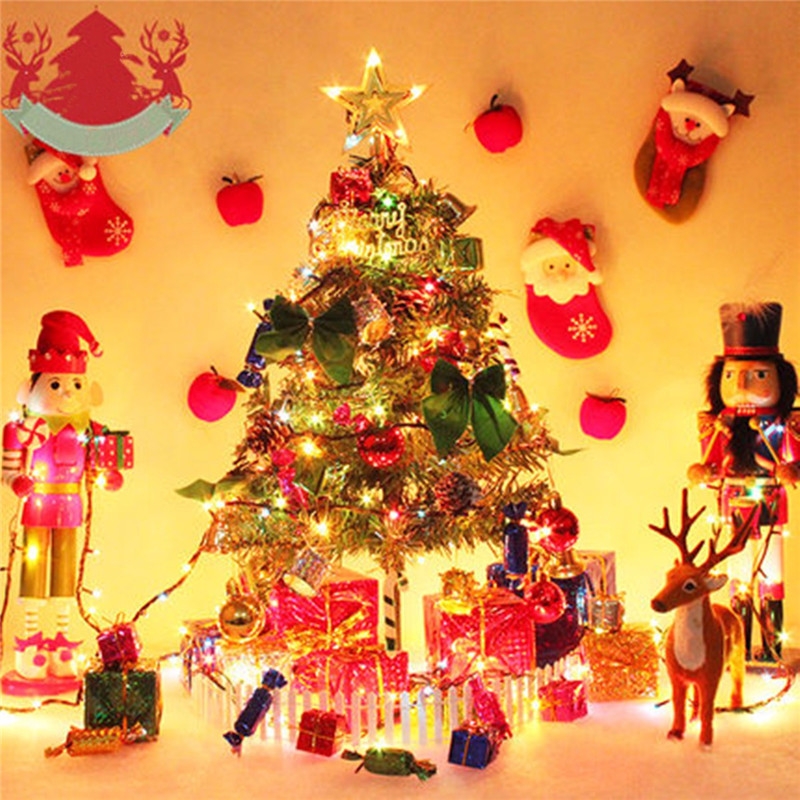 23PCS Christmas Tree Hanging Decoration Presents Santa Apples Bowknot Ornaments