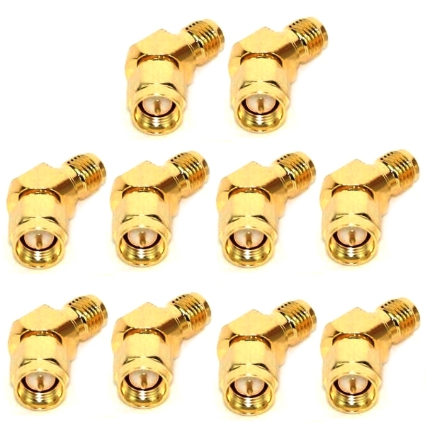 10 PCS Realacc 45 Degree Antenna Adpater Connector SMA RP-SMA For RX5808 Fatshark Goggles