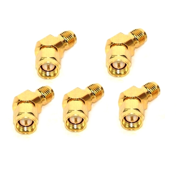 5 PCS Realacc 45 Degree Antenna Adpater Connector SMA RP-SMA For RX5808 Fatshark Goggles