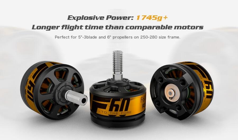 T-Motor F60 2207 2200KV 2450KV Brushless Motor 3-4S For 250 260 280 RC Frame Kit