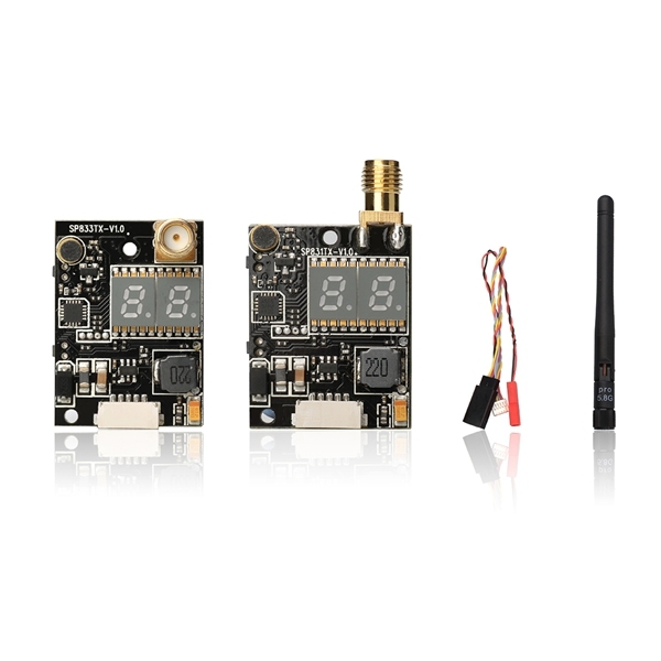 SP831 SP833 5.8G 40CH Raceband 600mW FPV Transmitter RP-SMA Straight Connector Right Angle Connector