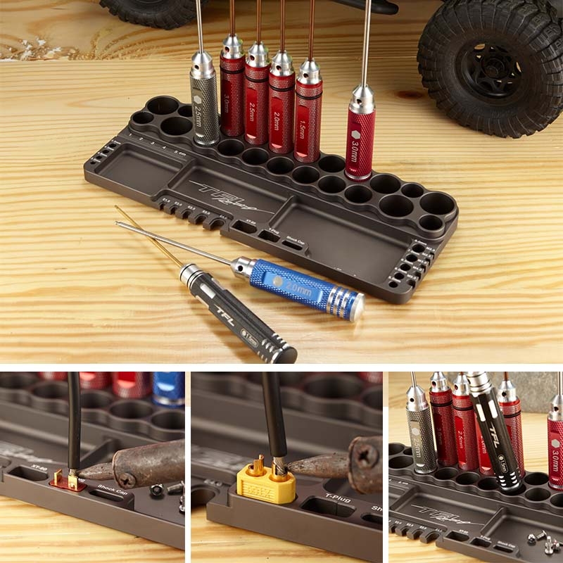 TFL Multipurpose Tool Receptacle Aluminium Alloy Model Tools Rack RC Model Part