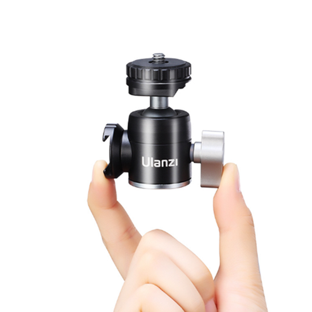 Ulanzi U-60 Cold-shoe Damping Spherical Bracket Mini Metal PTZ Gimbal