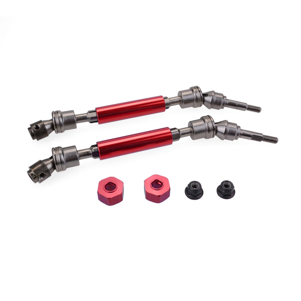 2PCS RC Alloy Front Universal Drive Shaft CVD for Slash 1/10 RC Car Vehicles Model Spare Parts