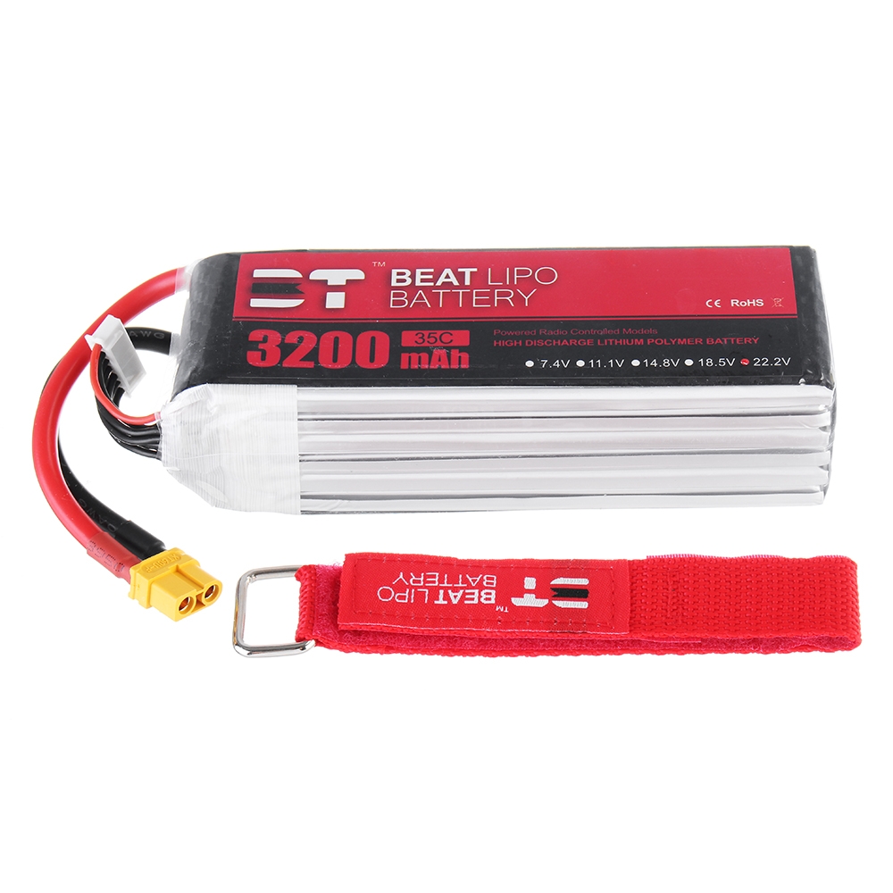 BT BEAT 22.2V 3200mAh 35C 6S Lipo Battery XT60 Plug for RC Racing Drone