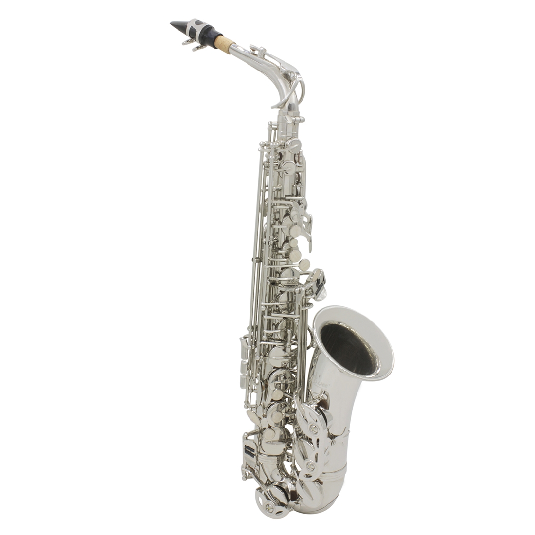 SLADE E-Flat Eb Alto Saxophone Silver Lacquer with Storage Case Kit