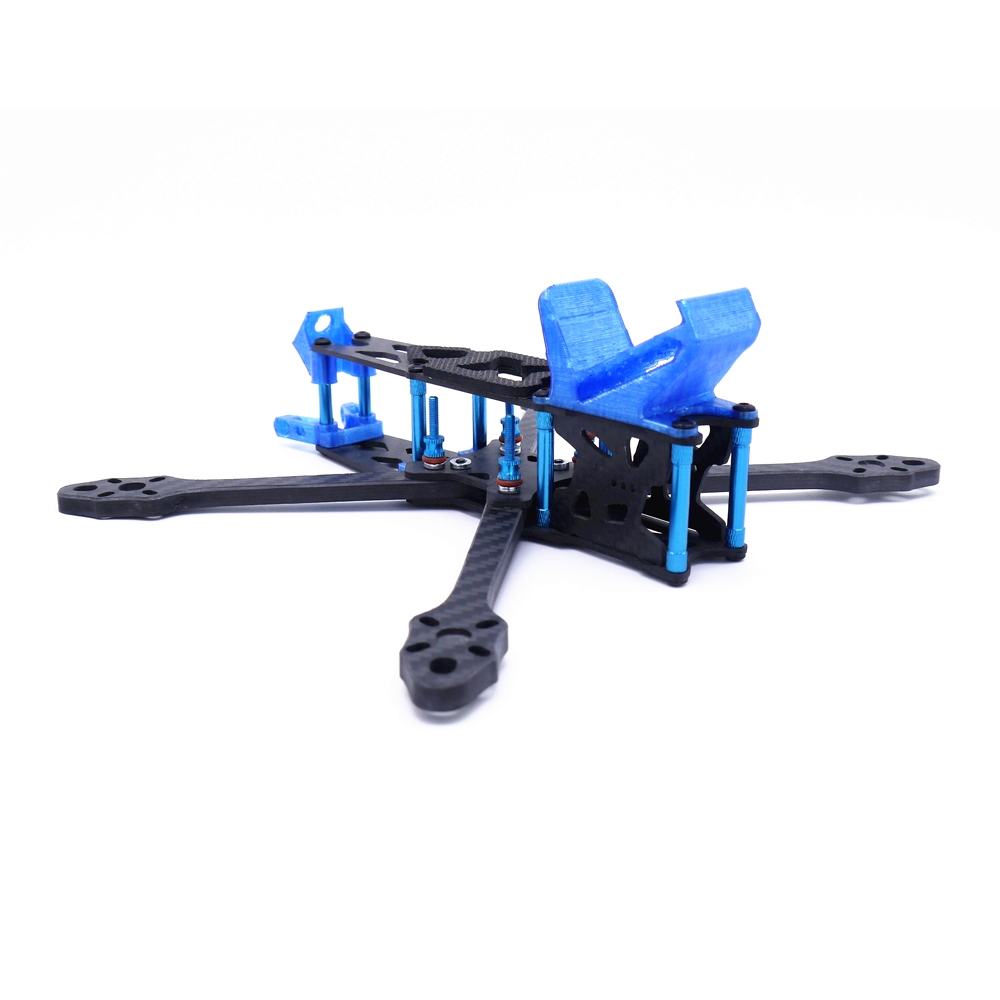 FONSTER Strech X5 V3 5 Inch 220mm Wheelbase 5.5mm Arm Carbon Fiber Frame Kit comptiable DJI FPV Air Unit for RC Drone FPV Racing