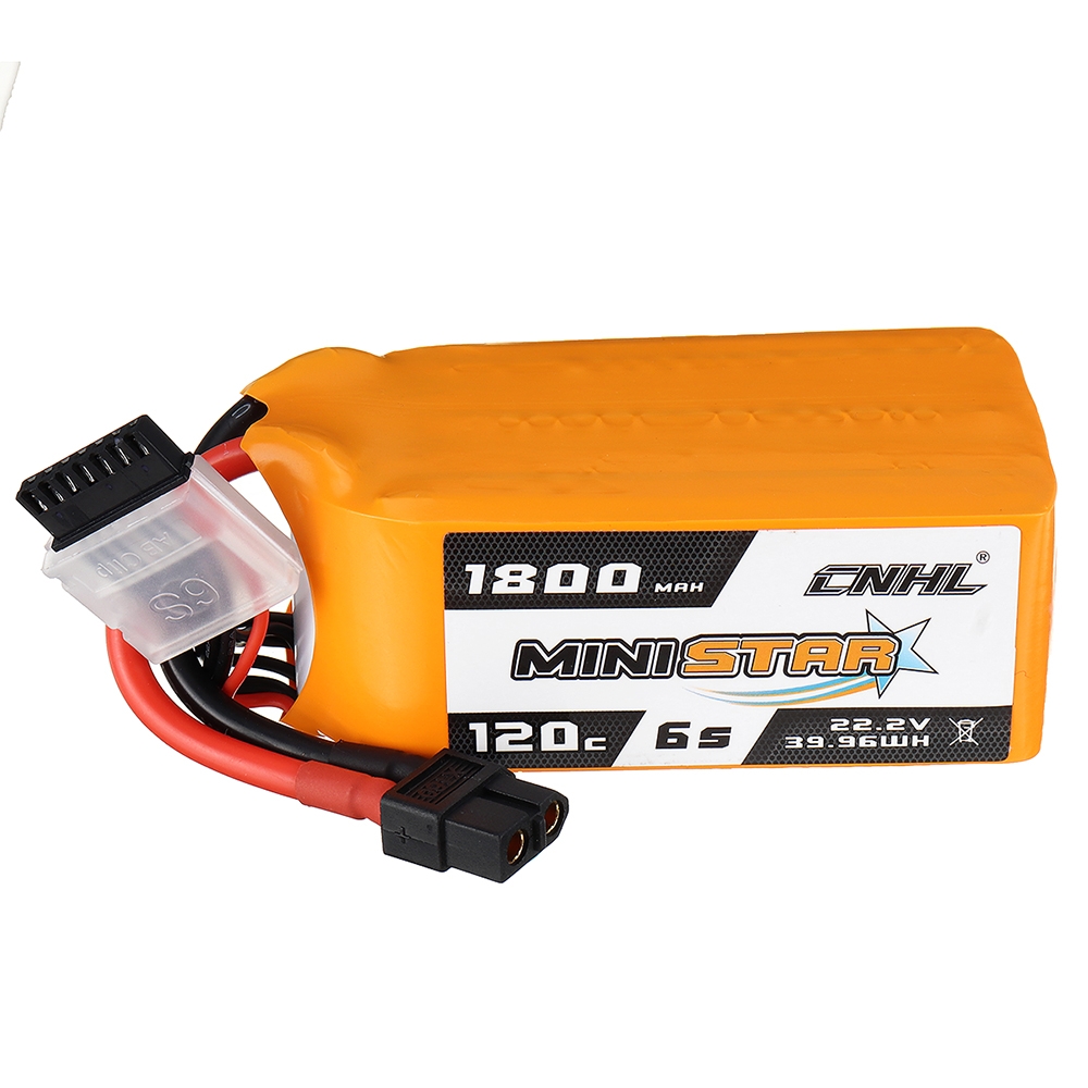 CNHL MINISTAR 22.2V 1800mAh 120C 6S Lipo Battery XT60 Plug for RC Racing Drone