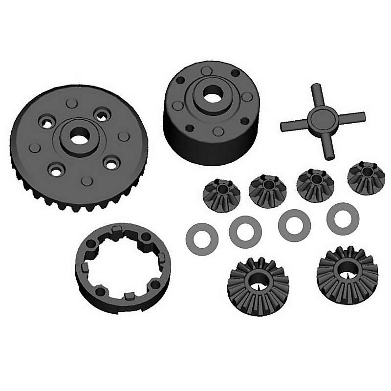 Plastic Differential Gear Set For SG 1601 1602 Brushed Brushless RC Car Parts M16027