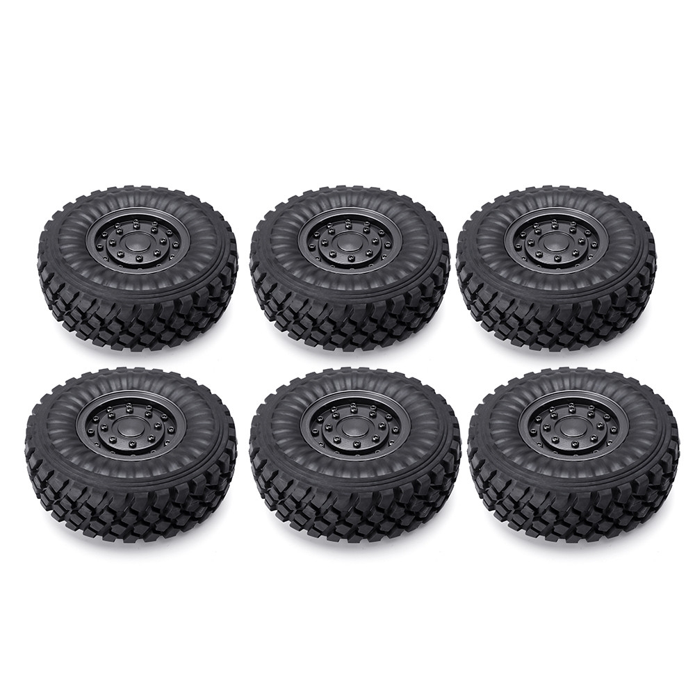 6PCS HG P602 1/12 Upgraded Alloy Wheel Rims Tires 6ASS-P07 RC Car Vehicles Model Spare Parts