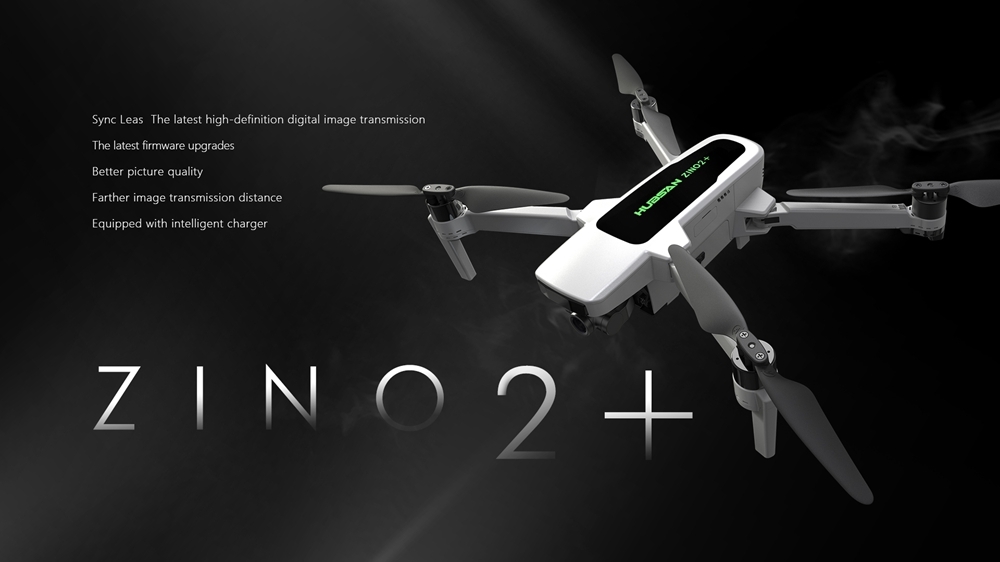 Hubsan Zino 2+ Plus GPS Latest Syncleas 9KM FPV with 4K 60fps Camera 3-axis Gimbal 35mins Flight Time RC Drone Quadcopter RTF