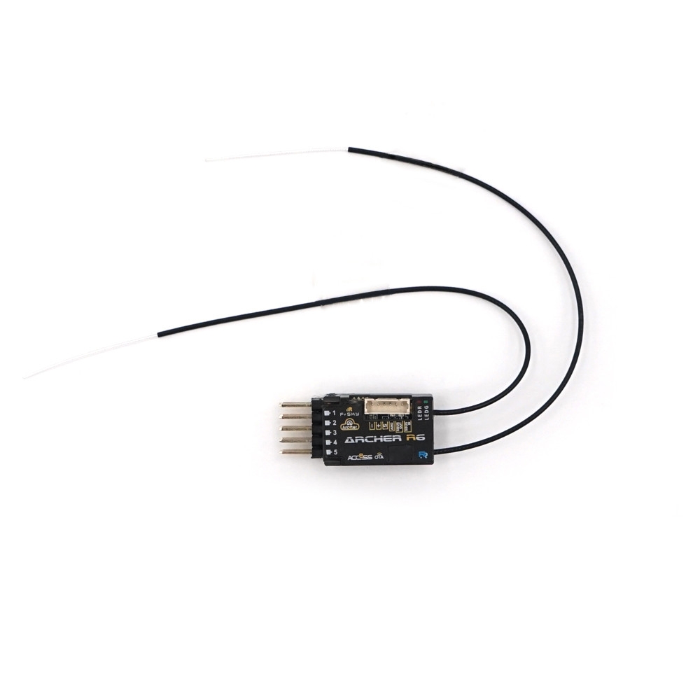 FrSky ARCHER R6 OTA 2.4GHz 6/24CH ACCESS S.Port/F.Port PWM SBUS Output Full Range Telemetry Receiver for RC Drone