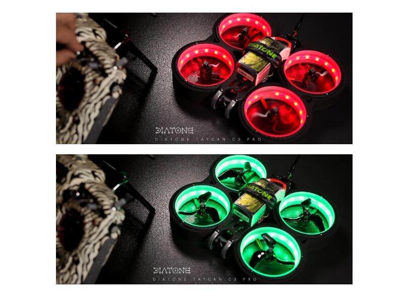 Diatone MXC Taycan Cinewhoop Part Colorful SW2812 LED Light Board & 4 PCS Duct RC Drone FPV Racing Cinewhoop