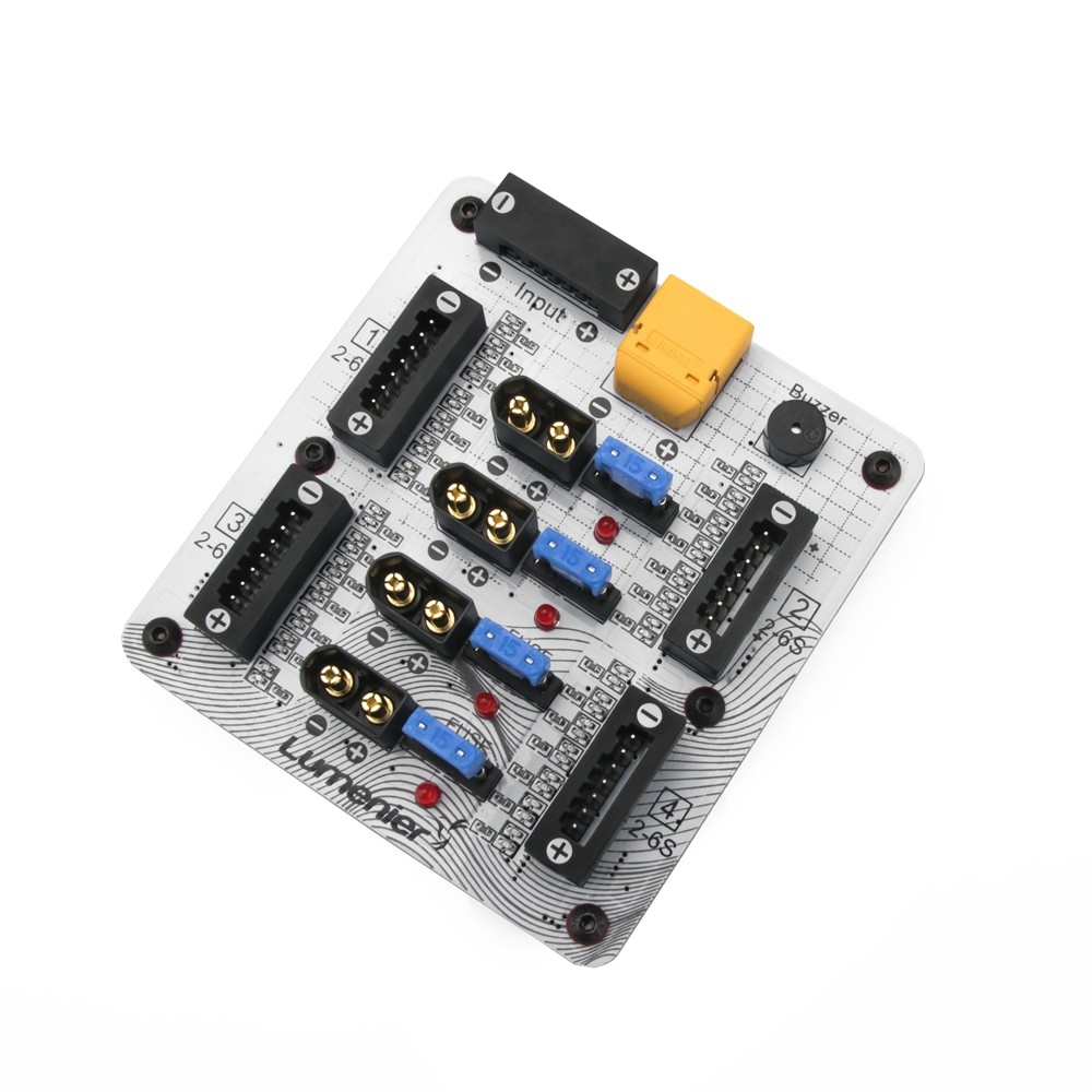 Lumenier ParaGuard XT60 Plug 4 Port Safe Parallel Charging Board for 1-6S Lipo Battery