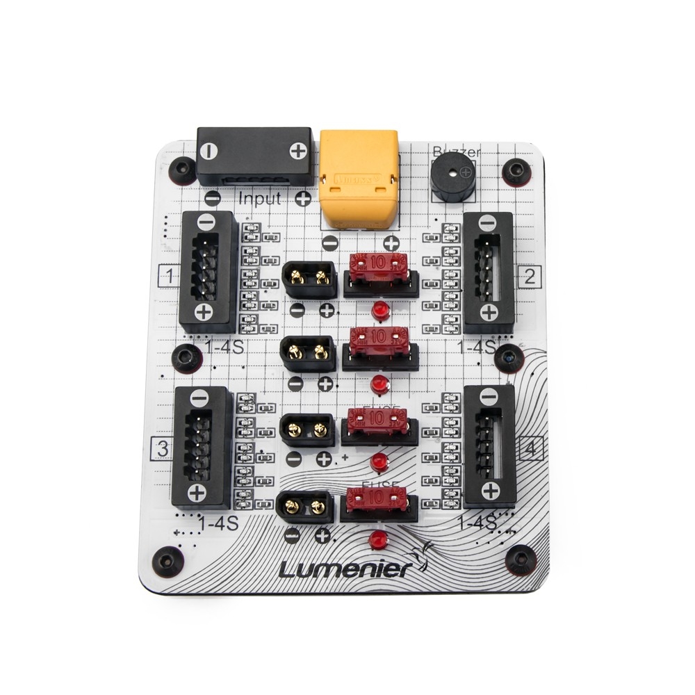 Lumenier ParaGuard XT30 Plug 4 Port Safe Parallel Charging Board for 1-4S Lipo Battery