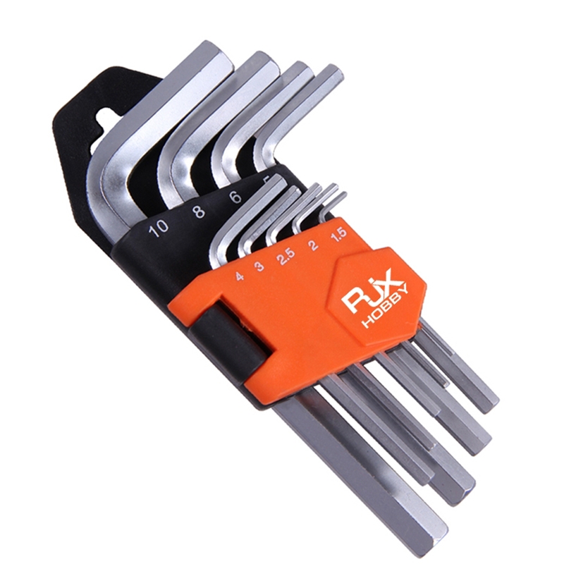 9Pcs RJXHOBBY Hex Key Allen Wrench Set 1.5mm to 10mm Key Allen Set