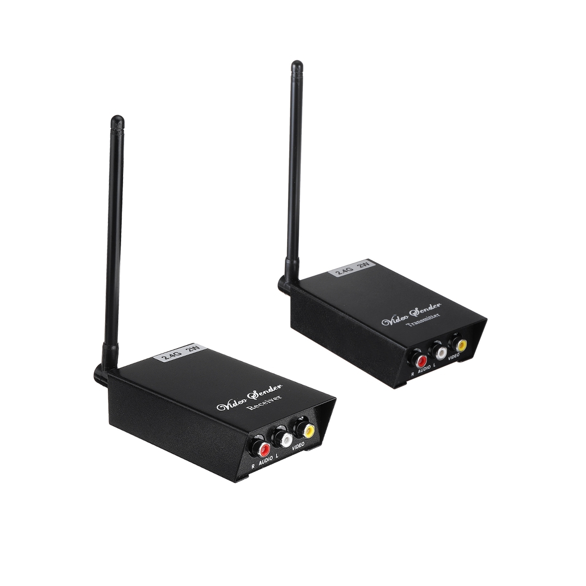 2.4Ghz 4CH 2W 2KM AV Transceiver Combo FPV HD Transmitter Receiver Set Dual Audio Sterero for TV Monitoring RC Drone