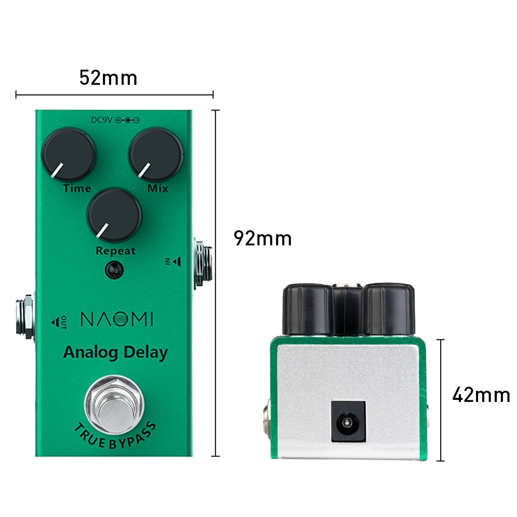 NAOMI Guitar Effect Pedal DC 9V Adapter #NEP-10 Acoustic/ Electric Guitar Effect Pedal Use