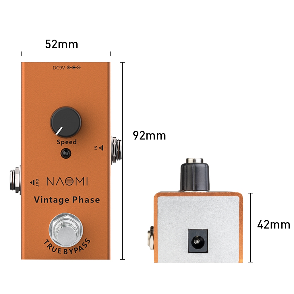 NAOMI Guitar Effect Pedal True Bypass Design #NEP-06 DC 9V Mini Single Pedal Acoustic Guitar Use
