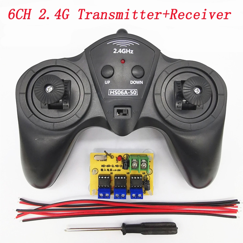 Small Hammer 6CH 2.4G 15A Wireless Controller With Receiver For DIY RC Robot Car