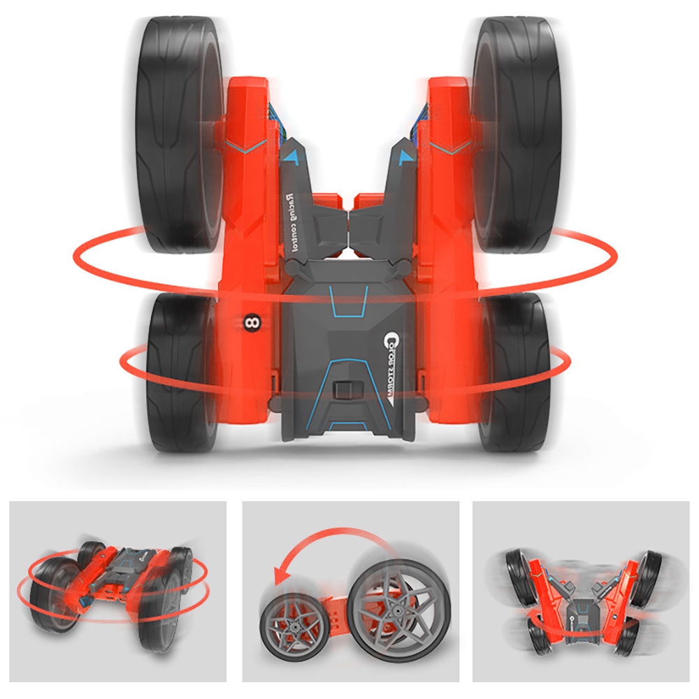 2.4G 4CH Stunt Drift RC Car Deformation Rock Crawler Roll Car 360 Degree Flip For Kids Robot Toys