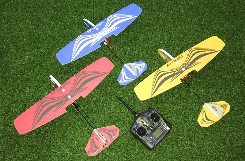 XF Model 480mm Wingspan 2.4GHz 3CH MPP Carbon Fiber Slow Fly Glider Flying Wing Indoor Electric RC Airplane RTF