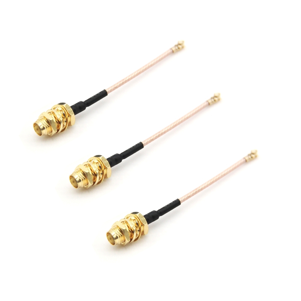 3 PCS Mini IPEX UFL. IPX to SMA Adapter Cable Antenna Extension Wire 20*20 for Micro VTX RX FPV System