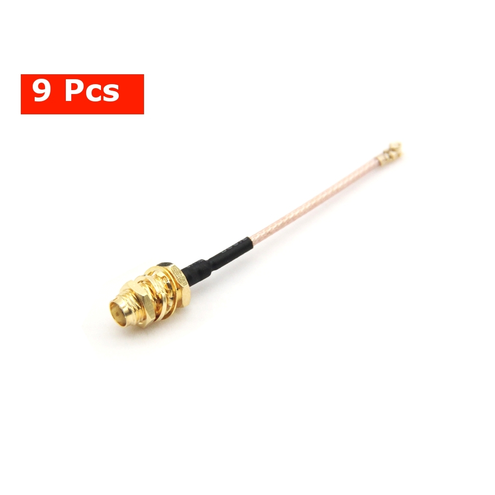 9 PCS Mini IPEX UFL. IPX to SMA Adapter Cable Antenna Extension Wire 20*20 for Micro VTX RX FPV System