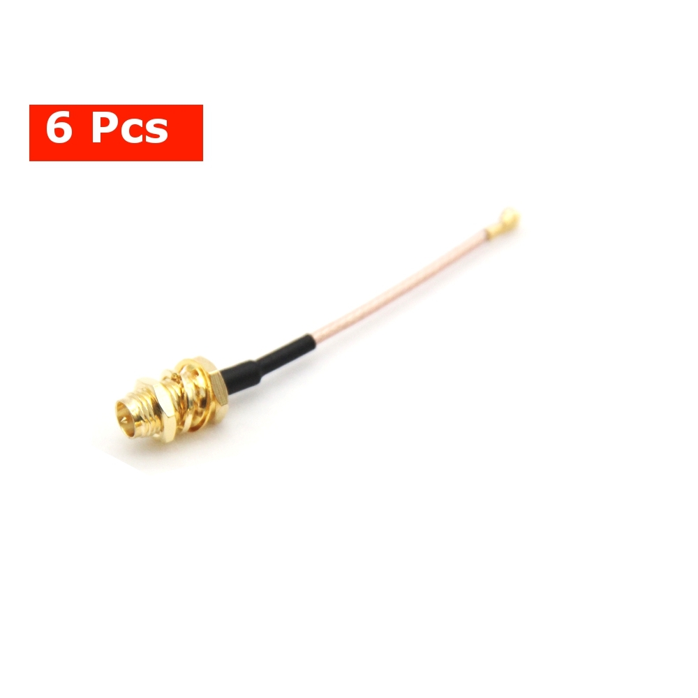 6 PCS Mini IPEX UFL. IPX to RP-SMA Adapter Cable Antenna Extension Wire 20*20 for Micro VTX RX FPV System
