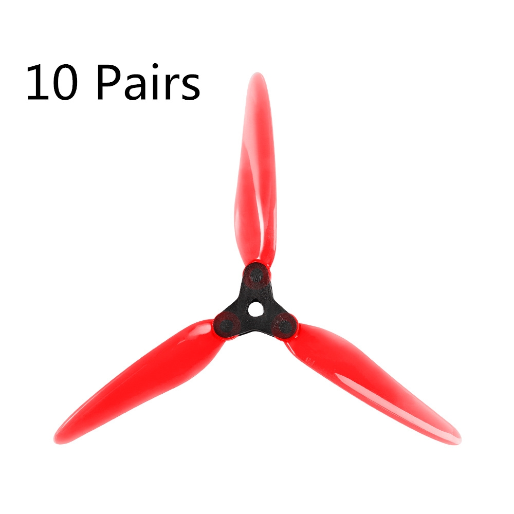 10Pairs Dalprop Fold F6 6" Folding Propeller Red DIY Smooth Props Long Range Compatible POPO for FPV Racing RC Drone