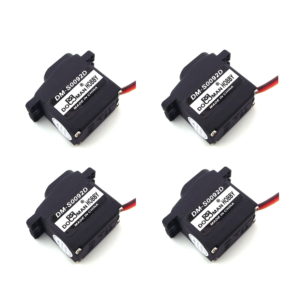 4 PCS 9g Digital Servo Plastic Gear 1.6kg 1.8kg for RC Models Airplane Helicopter Car Boat Robot Fixed Wing