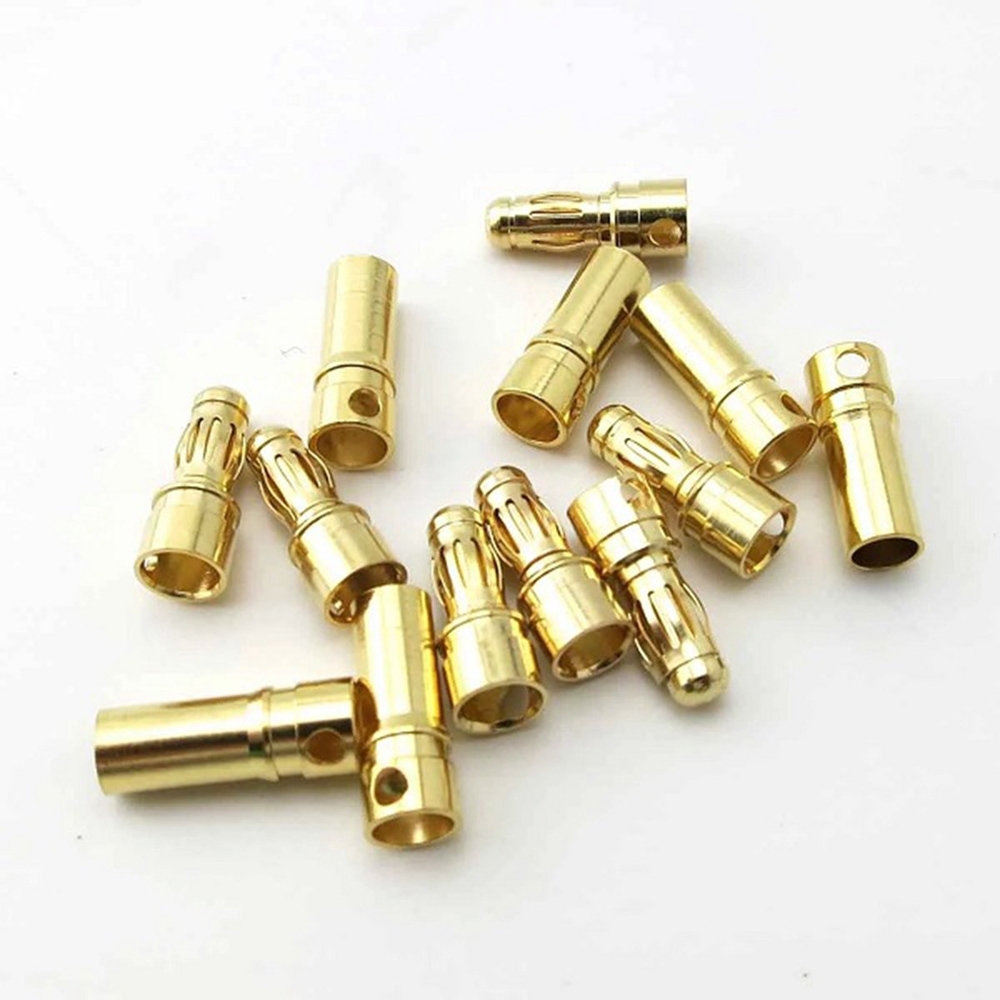 20 Pairs 5.5mm Gold Bullet Connector Banana Plug For ESC Battery Motor