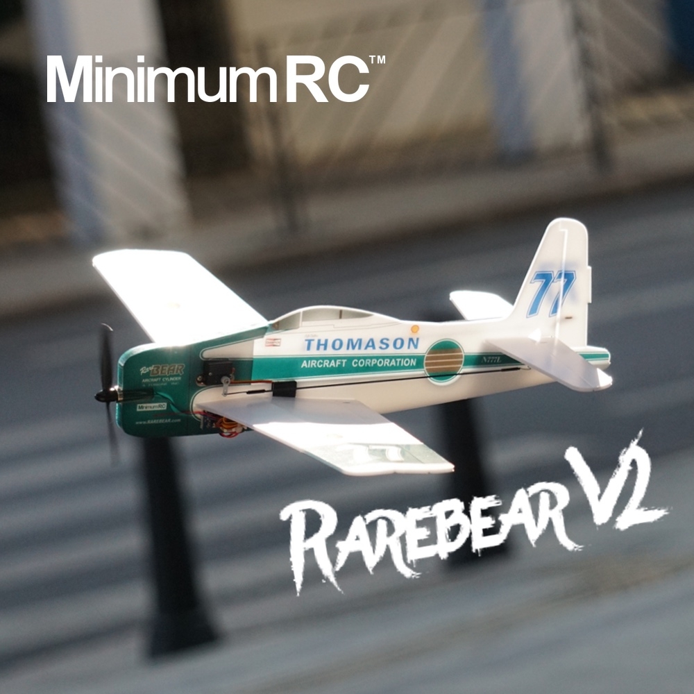 MinimumRC F8F Rarebear V2 360mm Wingspan KT Board Mini RC Airplane KIT With 8520 Coreless Motor
