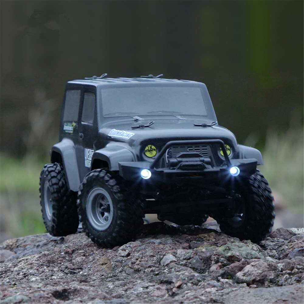$77.15 for URUAV 2 Battery 1/24 2.4G 4WD Mini Rc Car Proportional Control Waterproof Crawler Electric Vehicle RTR Model