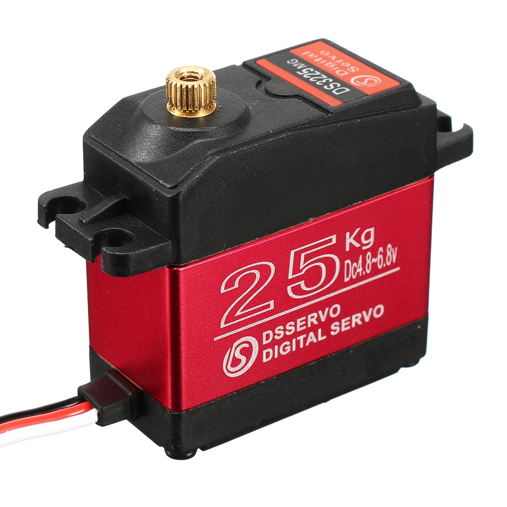 15% OFF FOR DSSERVO DS3225MG 25KG Waterproof Metal Gear Digital Servo For 1/8 1/10 1/12 RC Cars