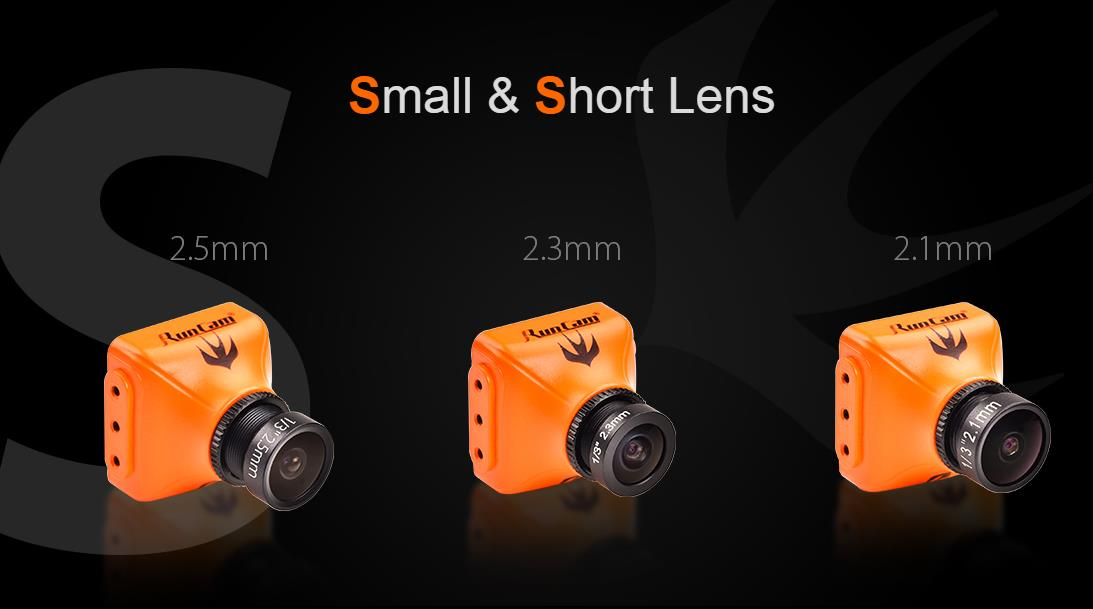 RunCam Swift 2 Camera 600TVL 1/3 CCD 2.5mm/2.3mm/2.1mm FOV 130/150/165 Degree Mini FPV Camera PAL with MIC Support OSD