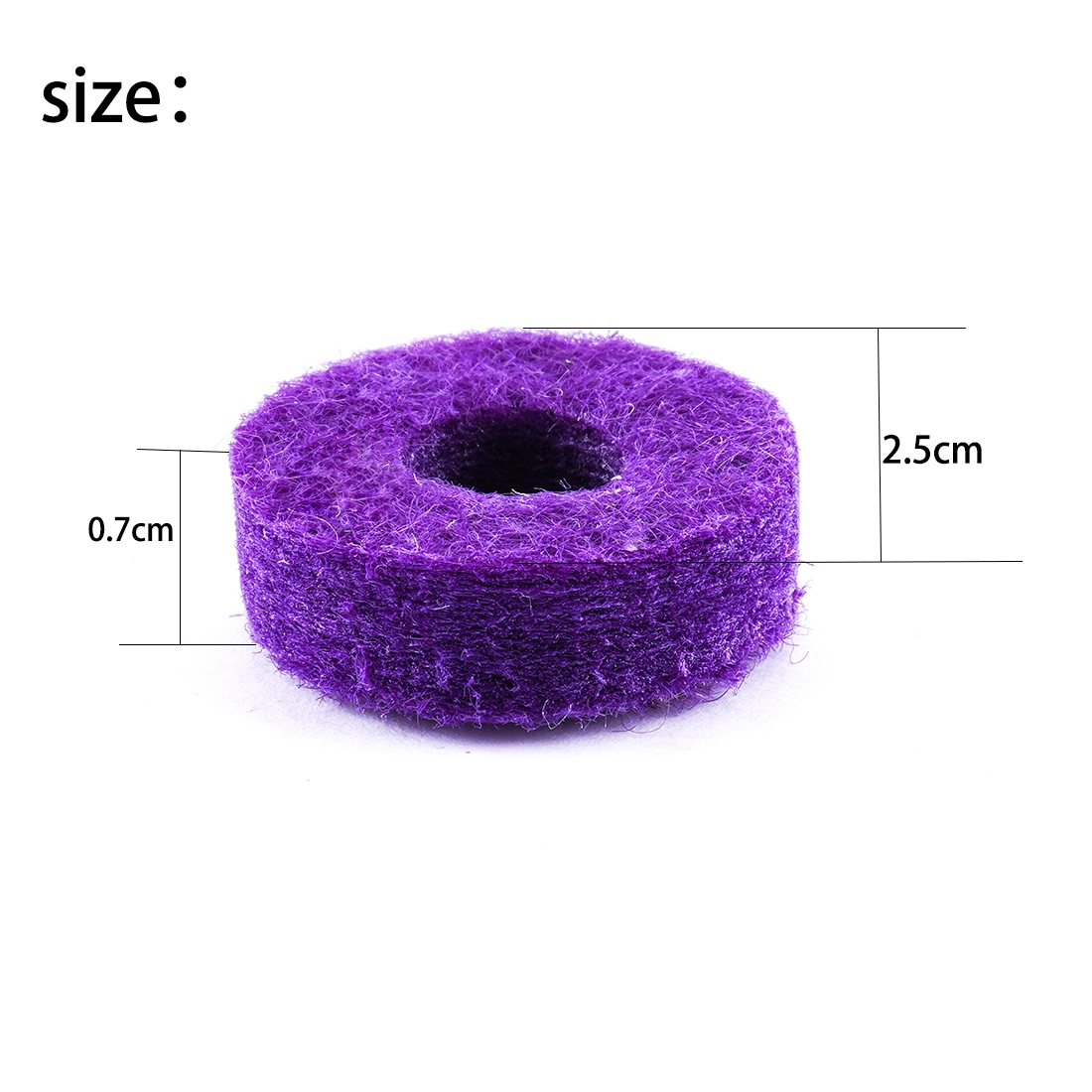 20pcs/set Round Soft For Drum Set Cymbal Stand Felt Washer Pad Replacement Cymbals Felt Pad Musical Instrument Accessories