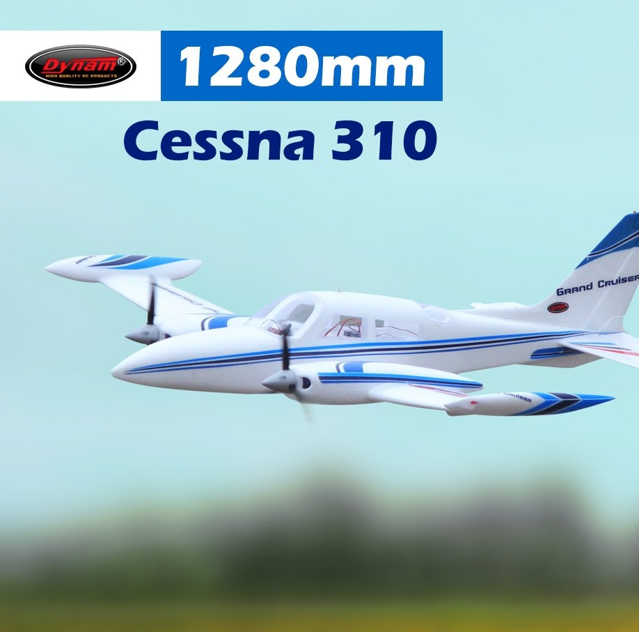 Dynam Cessna 310 Grand Cruiser V2 1280mm Wingspan EPO Scale RC Airplane PNP
