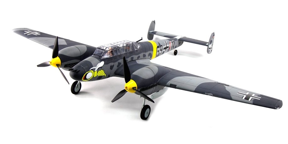 Dynam Messerschmitt BF-110 V3 1500mm Wingspan EPO Warbird RC Airplane PNP