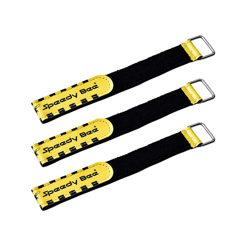 3Pcs Speedy Bee 20X200mm Tie Down Battery Strap Yellow Color for Lipo Battery