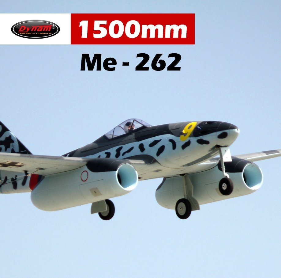 Dynam Me 262 Twin 70mm EDF Jet 1500mm Wingspan EPO RC Airplane PNP