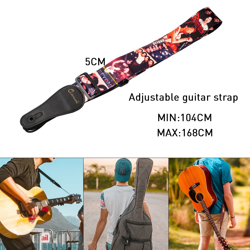 Naomi Guitar Strap Adjustable Guitar Strap Shoulder Belt For Acoustic/ Electric Guitar Bass Soft Nylon Webbing Belt Beyond