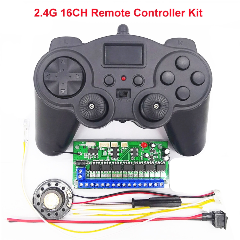 16CH 2.4G 12V Remote Control Receiver Set for Model Excavator DIY Toy Car Robot
